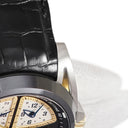 腕時計 ユリスナルダン ULYSSE NARDIN ソナタ ストリームライン 675-00 自動巻き メンズ チタン×K18RG×セラミック ブラック アラーム