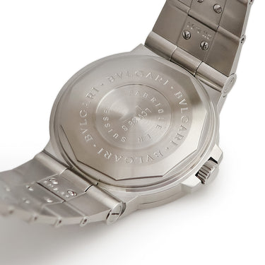 腕時計 ブルガリ BVLGARI ディアゴノ スポーツ LCV38S 自動巻き メンズ ホワイト デイト バー アラビア