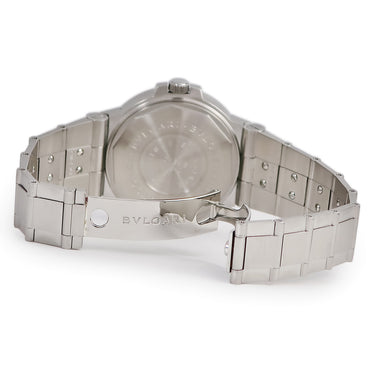 腕時計 ブルガリ BVLGARI ディアゴノ スポーツ LCV38S 自動巻き メンズ ホワイト デイト バー アラビア