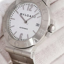 腕時計 ブルガリ BVLGARI ディアゴノ スポーツ LCV38S 自動巻き メンズ ホワイト デイト バー アラビア