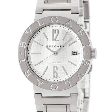 腕時計 ブルガリ BVLGARI ブルガリブルガリ BB38WSSDAUTO BB38SS 自動巻き メンズ デイト バー アラビア ギョウシェ
