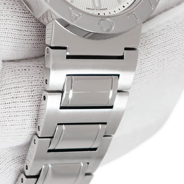 腕時計 ブルガリ BVLGARI ブルガリブルガリ BB38WSSDAUTO BB38SS 自動巻き メンズ デイト バー アラビア ギョウシェ