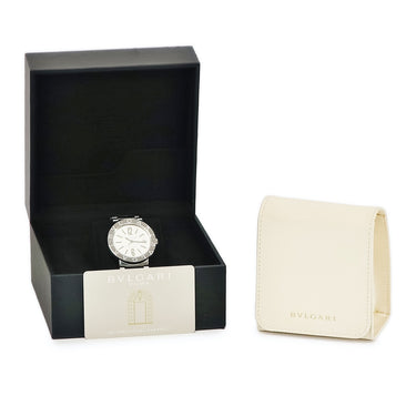 腕時計 ブルガリ BVLGARI ブルガリブルガリ BB38WSSDAUTO BB38SS 自動巻き メンズ デイト バー アラビア ギョウシェ