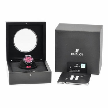 腕時計 ウブロ HUBLOT ビッグバン ブロイダリー シュガースカル フロー ホットピンク 343.CP.6590.NR.1233 自動巻き レディース 限定