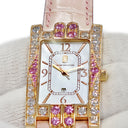 腕時計 ハリーウィンストン Harry Winston アヴェニュー オーロラ 310UQR クオーツ メンズ K18RG無垢 純正ダイヤ&サファイア シェル