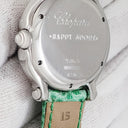 腕時計 ショパール CHOPARD ハッピースポーツ 27/8428 クオーツ レディース 純正ダイヤ&エメラルド グリーン シェル クローバー