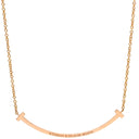 ティファニー Tiffany & Co T スマイル ペンダント スモール ダイヤモンド 63058815 ローズゴールド K18RG ダイヤモンド ネックレス T&Co. T smile Au750 18K 18金
