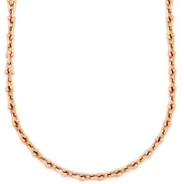ティファニー Tiffany & Co ハードウェア マイクロリンク 73584477 ピンクゴールド K18PG ネックレス Tiffany&Co.