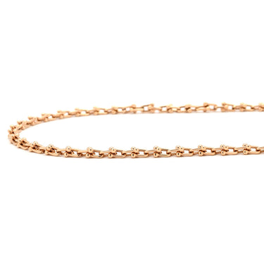 ティファニー Tiffany & Co ハードウェア マイクロリンク 73584477 ピンクゴールド K18PG ネックレス Tiffany&Co.