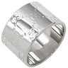 グッチ Gucci アイコン ワイド ホワイトゴールド K18WG #18 リング 指輪 ICON 18K K18 WG 17.5号