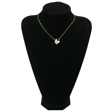 ヴァンクリーフアーペル Van Cleef & Arpels ドゥ パピヨン ペンダント VCARO8FO00 パールホワイト×ローズゴールド K18PG ダイヤモンド マザーオブパール K18WG ネックレス ピンクゴールド 18K パール ダイヤ