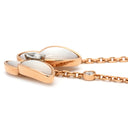 ヴァンクリーフアーペル Van Cleef & Arpels ドゥ パピヨン ペンダント VCARO8FO00 パールホワイト×ローズゴールド K18PG ダイヤモンド マザーオブパール K18WG ネックレス ピンクゴールド 18K パール ダイヤ