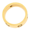 カルティエ Cartier ラブリング ハーフダイヤ イエローゴールド K18YG ダイヤモンド #58(JP18) リング 指輪 LOVE Ring 750 18K 18金 3P 3石 3粒 ダイヤ 18号