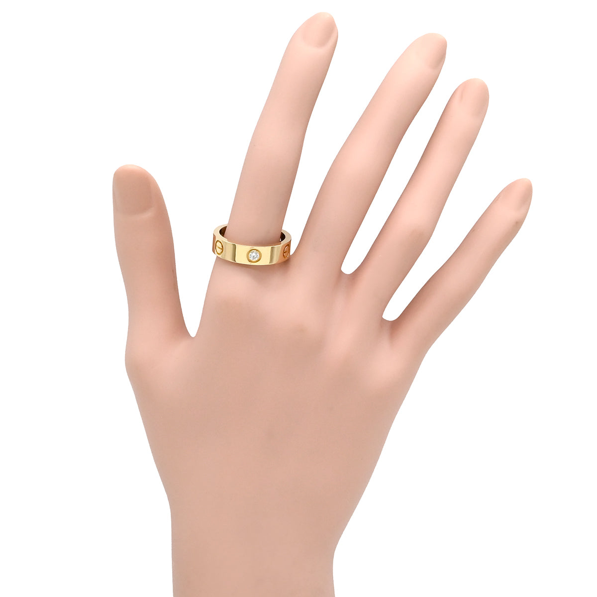 カルティエ Cartier ラブリング ハーフダイヤ イエローゴールド #58 カルティエ Cartier ラブリング ハーフダイヤ イエローゴールド #58