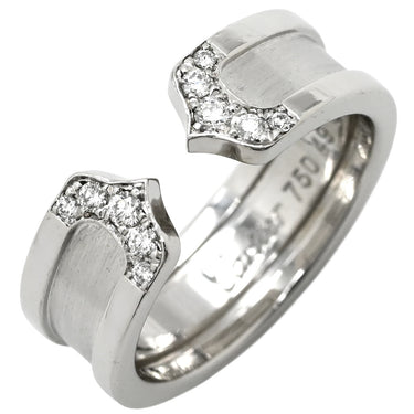 カルティエ Cartier C2 ダイヤリング B4044249 ホワイトゴールド K18WG ダイヤモンド #49(JP9) リング 指輪 Cドゥ 2C 750WG 18K 18金 9.5号