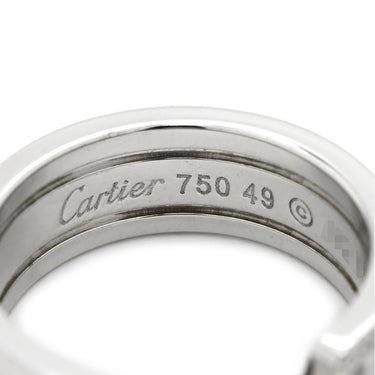 カルティエ Cartier C2 ダイヤリング B4044249 ホワイトゴールド K18WG ダイヤモンド #49(JP9) リング 指輪 Cドゥ 2C 750WG 18K 18金 9.5号