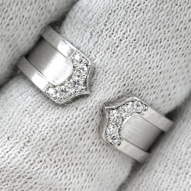 カルティエ Cartier C2 ダイヤリング B4044249 ホワイトゴールド K18WG ダイヤモンド #49(JP9) リング 指輪 Cドゥ 2C 750WG 18K 18金 9.5号