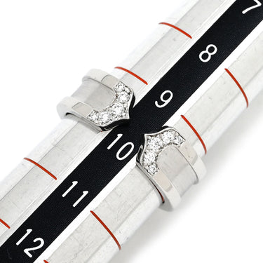 カルティエ Cartier C2 ダイヤリング B4044249 ホワイトゴールド K18WG ダイヤモンド #49(JP9) リング 指輪 Cドゥ 2C 750WG 18K 18金 9.5号