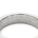 カルティエ Cartier タンク アクアマリン ライトブルー×ホワイトゴールド K18WG アクアマリン #49 リング 指輪 青 水色 Au750 18K 18金 スクエアカット 9号
