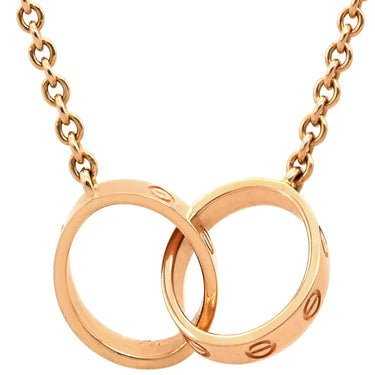 カルティエ Cartier ベビー ラブ B7212300 ピンクゴールド K18PG ネックレス Love ペンダント PG Au750 18K 18金 インターロッキング サークル