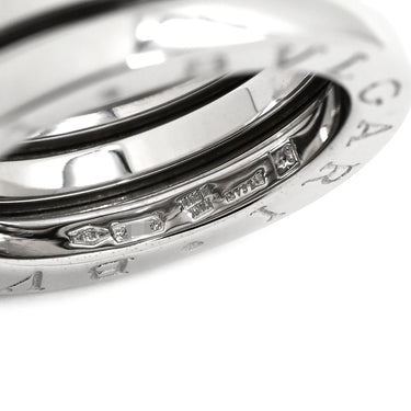 ブルガリ BVLGARI ビーゼロワン B-zero1 2バンドリング ホワイトゴールド K18WG #48(JP8) リング 指輪 750 18金 WG 7.5号
