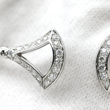 ブルガリ BVLGARI ディーヴァ ドリーム ホワイトゴールド K18WG ダイヤモンド 14039 ブレスレット Au750 18K パヴェダイヤ 扇型モチーフ