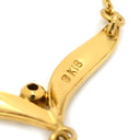 ミキモト MIKIMOTO パールネックレス パールホワイト×イエローゴールド K18YG パール ダイヤモンド ネックレス MIKIMOTO 真珠 18K 18金 Au750 ダイヤ V字 パールスウィング