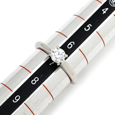 カルティエ Cartier ソリテール 1895 プラチナシルバー Pt950 ダイヤモンド #47(JP7) リング 指輪 ダイヤモンド ブリリアントカット 立爪 0.34ct 7号