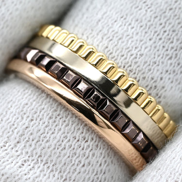 ブシュロン BOUCHERON キャトル クラシック スモール JRG00290 4カラー K18YG K18PG K18WG ブラウンPVD #50(JP10) リング 指輪 750 18K PVD 9.5号
