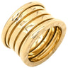 ブルガリ BVLGARI ビーゼロワン B-zero1 4バンドリング イエローゴールド K18YG #49(JP9) リング 指輪 750 18金 YG 8号