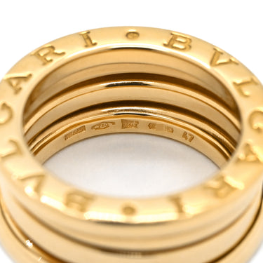 ブルガリ BVLGARI ビーゼロワン B-zero1 2バンドリング イエローゴールド K18YG #47(JP7) リング 指輪 750 18金 YG 6号