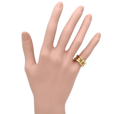 ブルガリ BVLGARI ビーゼロワン B-zero1 2バンドリング イエローゴールド K18YG #47(JP7) リング 指輪 750 18金 YG 6号