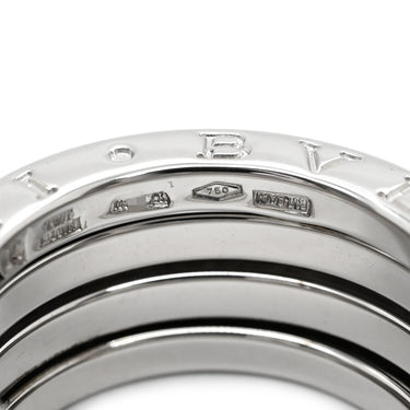 ブルガリ BVLGARI ビーゼロワン B-zero1 3バンド ホワイトゴールド K18WG #50(JP10) リング 指輪 Au750 18K 18金 WG 9号