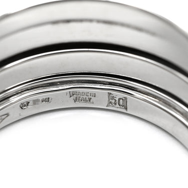 ブルガリ BVLGARI ビーゼロワン B-zero1 3バンド ホワイトゴールド K18WG #50(JP10) リング 指輪 Au750 18K 18金 WG 9号