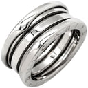 ブルガリ Bvlgari ビーゼロワン B-zero1 2バンドリング ホワイトゴールド K18WG #52(JP12) リング 指輪 750 18金 WG 11.5号