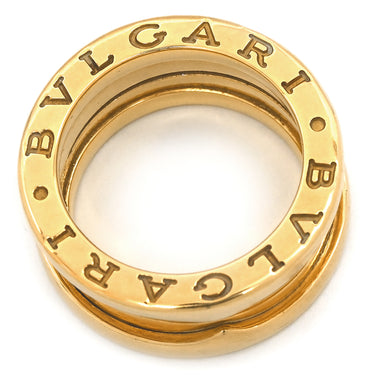 ブルガリ BVLGARI ビーゼロワン B-zero1 3バンド イエローゴールド K18YG #48 リング 指輪 Au750 18K 18金 8号