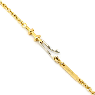 カルティエ Cartier ハートシェイプダイヤ イエローゴールド K18YG ダイヤモンド ネックレス Cartier 18金 750 ステーションネックレス