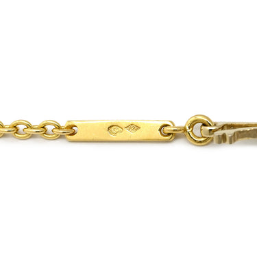 カルティエ Cartier ハートシェイプダイヤ イエローゴールド K18YG ダイヤモンド ネックレス Cartier 18金 750 ステーションネックレス