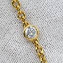 カルティエ Cartier ハートシェイプダイヤ イエローゴールド K18YG ダイヤモンド ネックレス Cartier 18金 750 ステーションネックレス