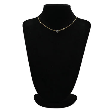 カルティエ Cartier ハートシェイプダイヤ イエローゴールド K18YG ダイヤモンド ネックレス Cartier 18金 750 ステーションネックレス