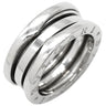 ブルガリ BVLGARI ビーゼロワン B-zero1 2バンド ホワイトゴールド K18WG #49 リング 指輪 Au750 18K 18金 8.5号