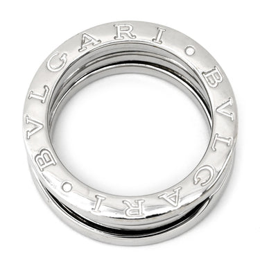 ブルガリ BVLGARI ビーゼロワン B-zero1 2バンド ホワイトゴールド K18WG #49 リング 指輪 Au750 18K 18金 8.5号
