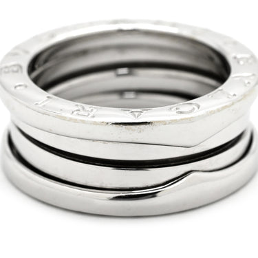 ブルガリ BVLGARI ビーゼロワン B-zero1 2バンド ホワイトゴールド K18WG #49 リング 指輪 Au750 18K 18金 8.5号