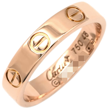 カルティエ Cartier ミニラブリング ピンクゴールド K18PG #48(JP8) リング 指輪 LOVE Ring 750 18K PG 18金 8号