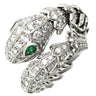 ブルガリ BVLGARI セルペンティ ダイヤリング 354699 ホワイトゴールド K18WG エメラルド ダイヤモンド 14041 リング 指輪 BVLGARI 22.5号