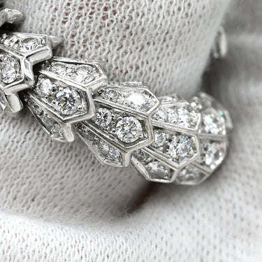 ブルガリ BVLGARI セルペンティ ダイヤリング 354699 ホワイトゴールド K18WG エメラルド ダイヤモンド 14041 リング 指輪 BVLGARI 22.5号