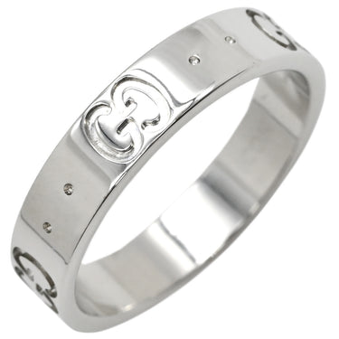 グッチ Gucci アイコン ホワイトゴールド K18WG #10 リング 指輪 ICON 18K K18 WG 9.5号