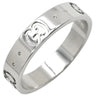 グッチ GUCCI アイコン ホワイトゴールド K18WG #10 リング 指輪 ICON 18K K18 WG 9.5号