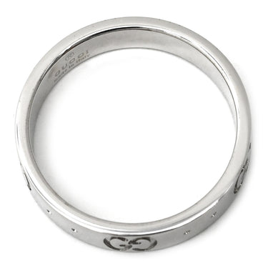 グッチ Gucci アイコン ホワイトゴールド K18WG #10 リング 指輪 ICON 18K K18 WG 9.5号