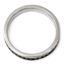 ブシュロン BOUCHERON キャトル ブラック ハーフ ホワイトゴールド×ブラック K18WG ブラックPVD #T56（JP16） リング 指輪 Au750 18K 15.5号